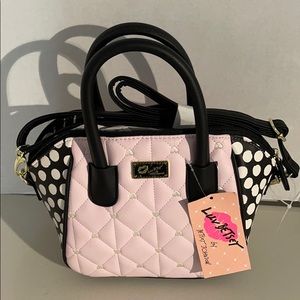 New Betsey Johnson Small Bucket Bag, NWT